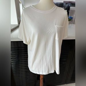 Marine layer, classic cotton cream, tee shirt, size large